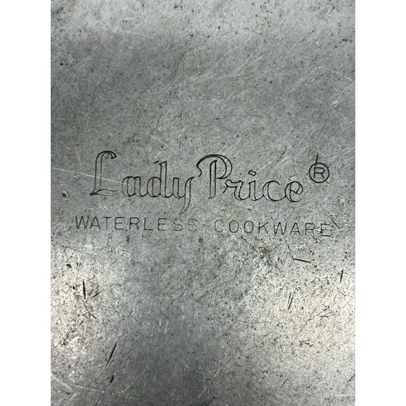 Vintage Aluminum Lady Price Waterless Cookware 2Lt Cooking Pan With Lid - Picture 7 of 14